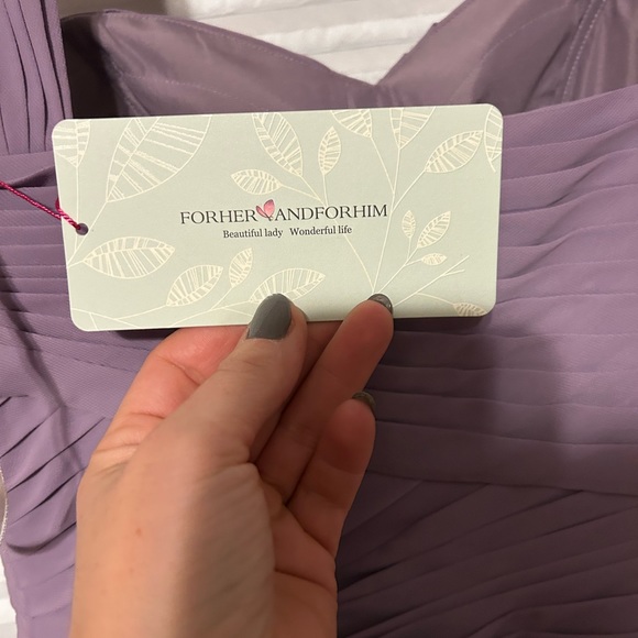 NWT Lavender Gray Cocktail/special Occasion Dress 10 - Picture 5 of 6